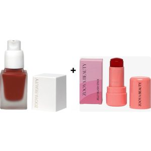 Jelly Blush + liquid blush ZooyaBeauty rood