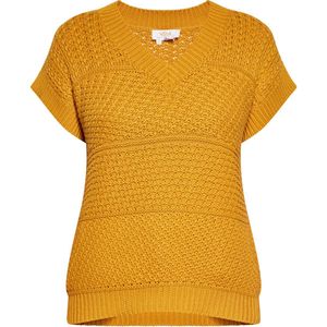 usha - Gebreide Pullover - V-hals - Korte Mouwen