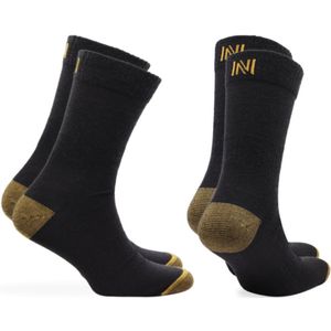 Norfolk Wandelsokken - 2 Paar - Resistex® Koper & Merino Wol - Lichtgewicht Wandelsokken - Anti-bacterieel - Snel Drogen Outdoorsokken - 39-42 - Zwart - Sheldon Copper