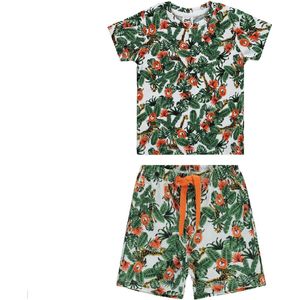 Jungle dieren T-shirt en short jongens