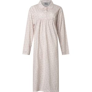 Lunatex - klassiek dames nachthemd 224177 - 100% katoen - roze - maat M