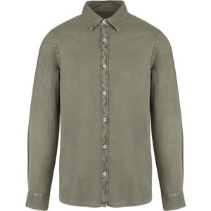 Native Spirit Ecologisch verwassen herenoverhemd NS502 - Washed Pale Khaki - 3XL