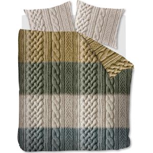 Ariadne at Home Snug Dekbedovertrek - Tweepersoons - 200x200/220 cm - Oker