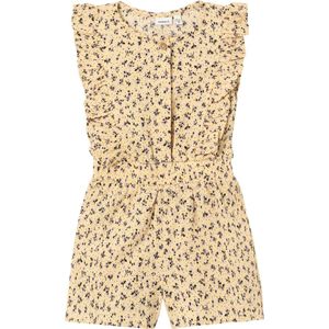 Name it Jumpsuit geel bloemetjes - NMFJESIMONE - Maat 98