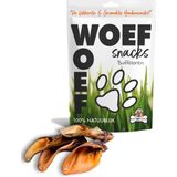 Woef Woef Snacks Hondensnacks Buffeloren - 50 stuks - Kauwsnacks Gedroogd vlees Rund Alle honden vanaf 8kg Geen toevoegingen