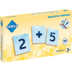 Coblo Magneet Toppers Cijfers 60 stuks - Magnetische Cijfers - Magnetisch speelgoed - Educatief speelgoed - Cadeau kind - Speelgoed 3 jaar t/m 12 jaar