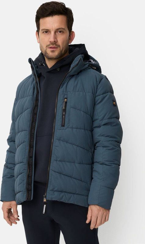 camel active - Blouson - Tinted Blue - Met Afneembare Capuchon