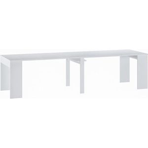 Verlengbare consoletafel 12 plaatsen - 6 verlengstukken - Wit - ONEGA L 302 cm x H 75 cm x D 90 cm