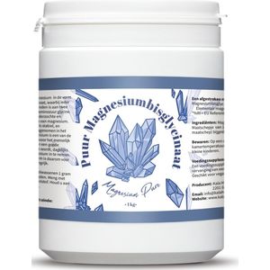 Magnesium Bisglycinaat Poeder - 1kg - Draagt bij aan vermindering bij vermoeidheid - Kala Health