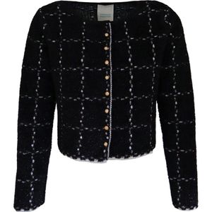 Friendly Sweater ��• zwart geruit vest • maat S