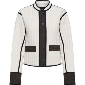 Only Vest Onlkiki Quilted Jacket Otw 15367126 Cloud Dancer/brown Dames Maat - XL