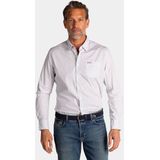NZA - Witte - Katoenen Stretch Overhemd - Lange Mouwen - Regular Fit