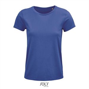 SOL'S - Crusader T-shirt dames - Blauw - 100% Biologisch katoen - S