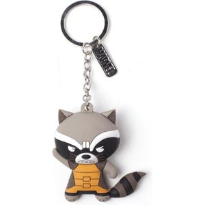 Marvel - Raccoon Character 3D Rubber Keychain