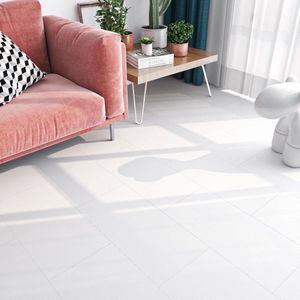 Provento - Zelfklevende Tegelstickers Vloer Matte PVC Badkamer Vinylvloer - Set van 5 - Wit - Waterdicht - Keuken & Badkamer Decoratie