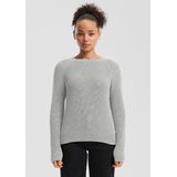 QS - Trui - Grijs - Knitwear - Lange Mouw - Normale Pasvorm