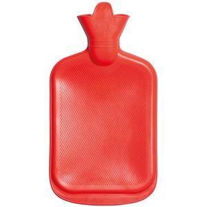 Warmwaterkruik 2 liter rood
