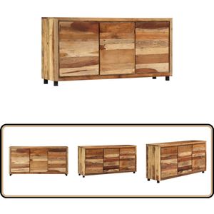 vidaXL Bijzetkast 160x38x79 cm massief gerecycled hout