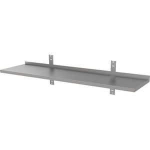 Gastro-Inox Wandplank van RVS, 2000(l)x400(d)mm - 303.209 - Horeca & Professioneel