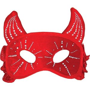 Fiestas Guirca Masker Red Devil Dames Polyester Rood One-size