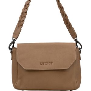 DSTRCT Medium Crossbodytas / Schoudertas Dames - Leer - Preston Park - Beige