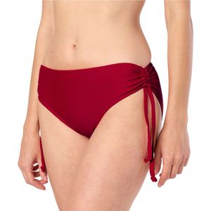 Merry Style Dames Zwembroek - Bikinibroekje - Elastische tailleband - Polyamide & Elastaan – Wijn rood (4242) – 38 - MS-VR-Brief-2