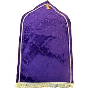 Kadirelli Secade Zachte Islamitische paars Gebedskleed - namazlik - tapijt - Islam - fluweel - Namaz