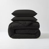 Sleeptime - 2 in 1 Diamant Dekbed - Dekbed zonder Overtrek Inclusief Kussenslopen - 240x200 - Zwart