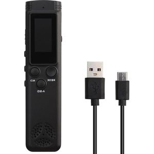 64GB Mini Dictafoon Recorder - Professionele HD Noise Cancelling, One-Touch Recording, MP3-speler, Stem Geactiveerde Opname - Voor Vergadering, Lezing, Klasse.