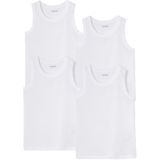 Set van 4 onderhemdjes wit