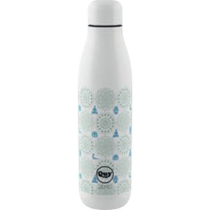 Quy Cup - 500ml Thermosfles “Yoga” Purper 12 uur heet 24 uur koud herbruikbaar RVS fles (304)Thermosfles
