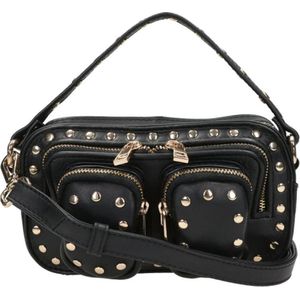 Nunoo Kleine Crossbodytas / Schoudertas Dames - Leer - Helena Rivet Pure - Zwart