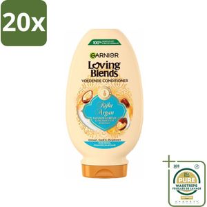20 x Garnier Loving Blends Rijke Argan Conditioner 250 ml - Grootverpakking - Conditioner Voor Droog Haar - Arganolie Conditioner - Arganolie Voor Haar - Droog Haar Verzorging - Haar Ontwarren