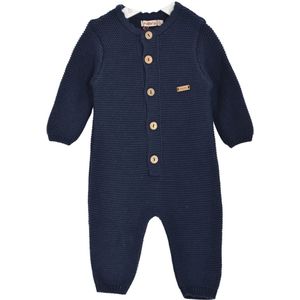 Minora gebreide baby kleding jongens-Unisex boxpakje-Kraamcadeau - Babyshower-Newborn overalls winter- Marineblauw 3/6 Maanden- Sinterklaas
