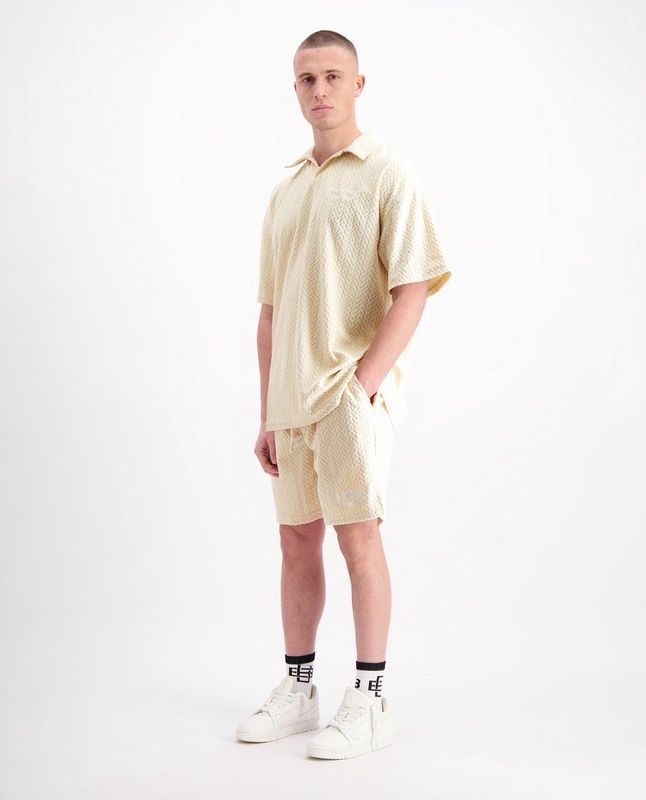 Black Bananas - Terry Lounge Polo - Beige - Poloshirt