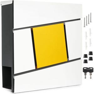 BIT - Monzolo 10 - Brievenbus -Wandbrievenbus - Met krantentube - Aluminium