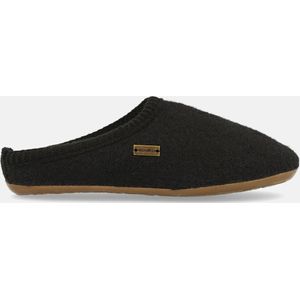 Haflinger Everest Classic Pantoffels kleur Zwart - Maat 38 - 100% wolvilt