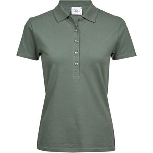 Women´s Luxury Stretch Polo met korte mouwen Leaf Green - L