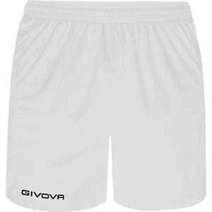 Short Panta Givova One P018, korte broek wit, maat XL, geborduurd logo !