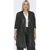 Carlolina - Vest - Pailletten Detail - Split Hals - 7/8 Mouwen