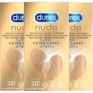 Durex Condooms Nude XL 10st x3