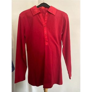 ESPRIT POLO Shirt Long sleeves rood maat XXL