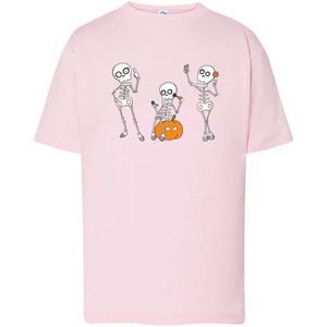 Kids - T-Shirts - Skeletons-Roze-98