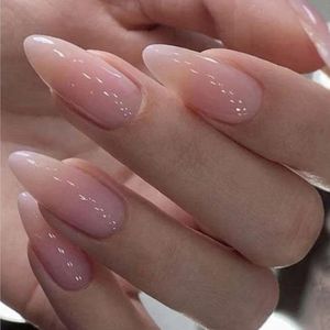 24 stuks Press On Nails Medium Almond Kunstnagel Gel Nageltips Opplakken