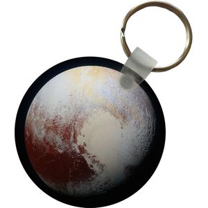 Sleutelhanger - Pluto - Planeten - Heelal - Plastic - Rond - Uitdeelcadeautjes