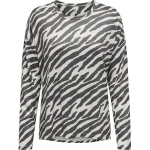 ONLY ONLKAYA LIFE TOP CC JRS Dames Top - Cloud Dancer Fie Zebra