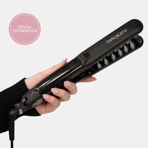 BellaXpro Steampod Styler Stijltang – Stijltang met Stoomtechnologie – Keramische Platen en ION Technologie