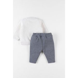 Noukie's - Joggingpak - Unie - Lichtbeige / grijst - Dino - 18 maand 86