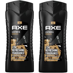 Axe XL Douchegel - Leather & Cookies - 2 x 400 ml