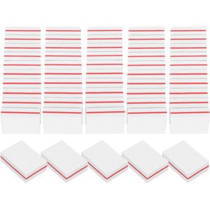 50 stuks nagelvijlen korrel 100/180, schuurblokken nagels, groothandel polijstblokken, professionele polijstset acrylnagels natuurlijke nagels - wit